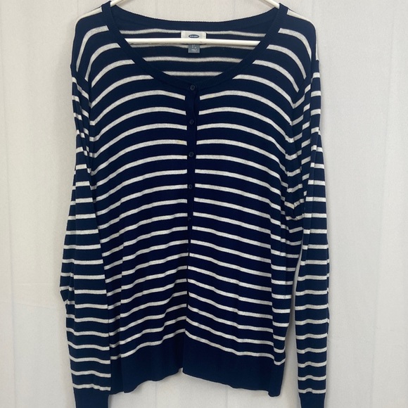 Old Navy Sweaters - Old Navy Cardigan Sweater Lightweight Striped